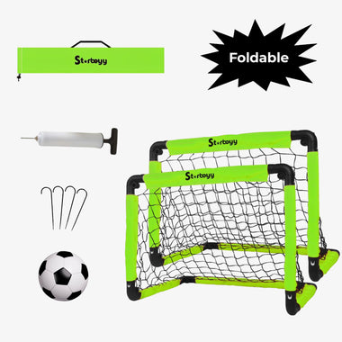 Starboyy Double Mini Soccer Goal Set