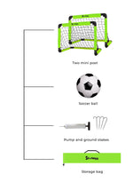 Starboyy Double Mini Soccer Goal Set